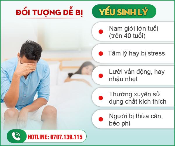 NGUYÊN NHÂN GÂY YẾU SINH LÝ NAM – HIỂU ĐÚNG ĐỂ CHỮA HIỆU QUẢ